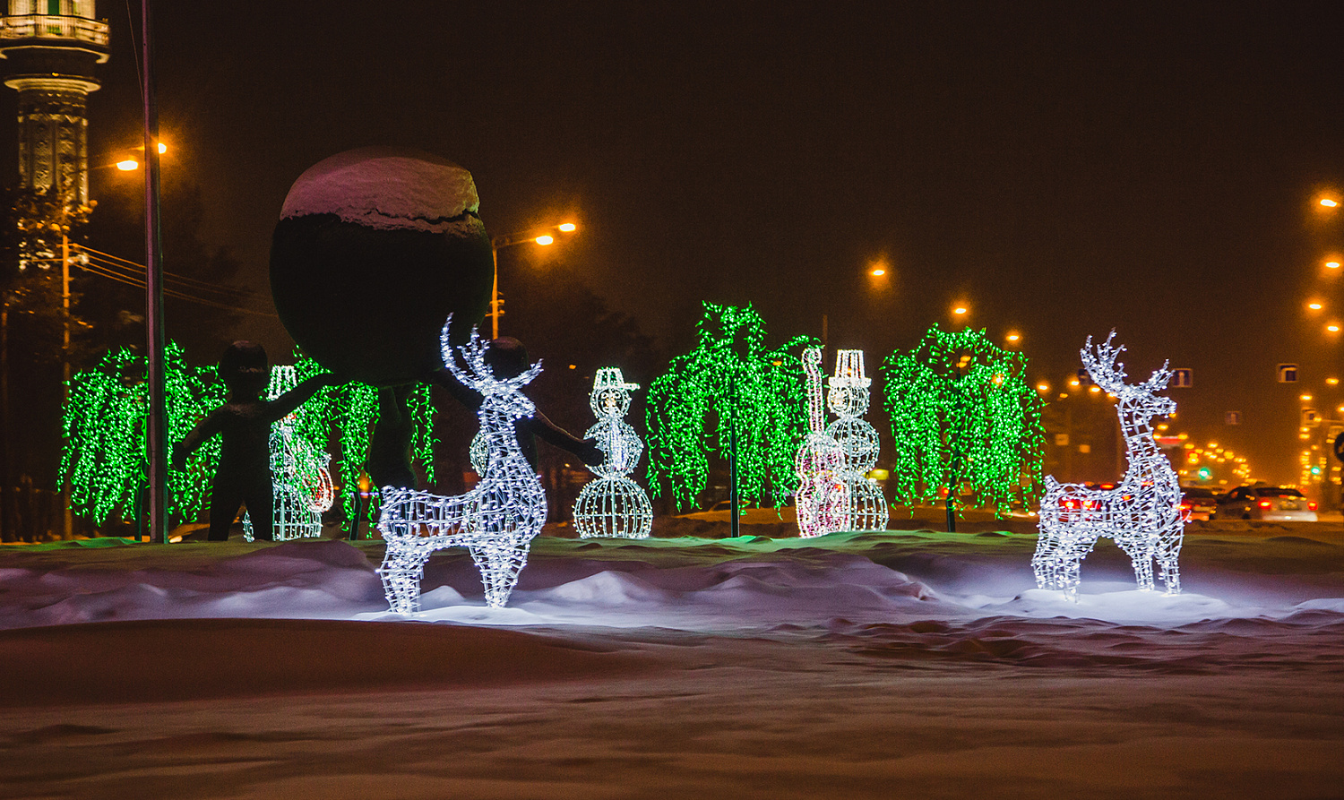 Праздничное оформление города Сургут