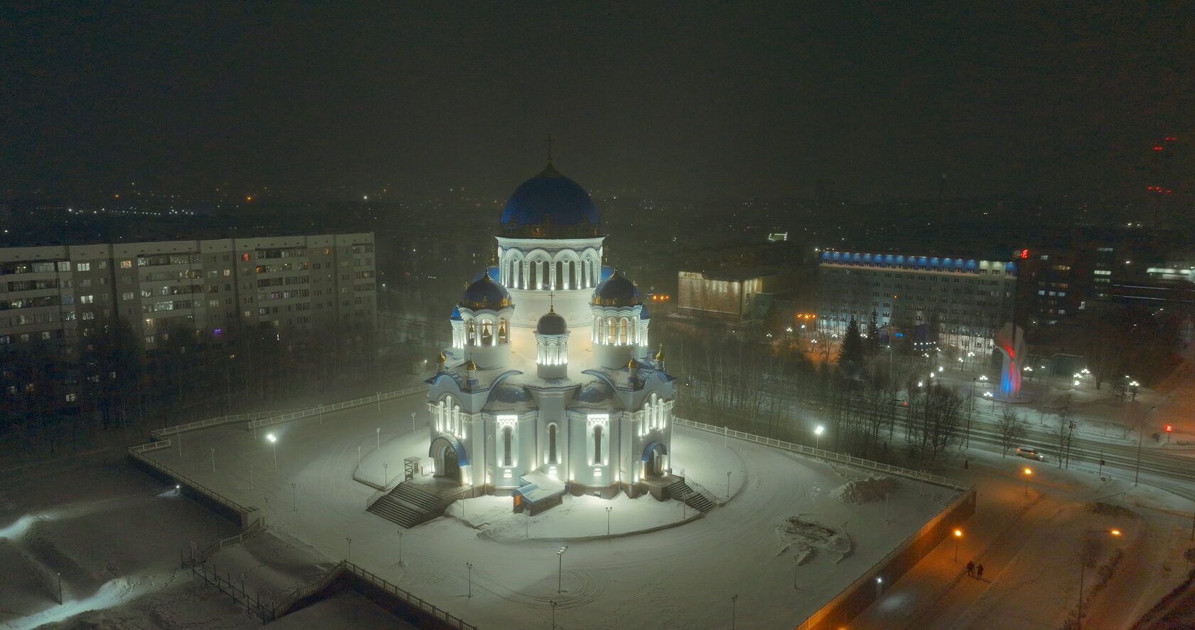 Комплексное освещение Свято-Троицкого кафедрального собора город Сургут